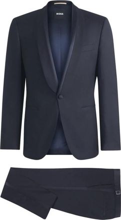 HUGO BOSS H-Huge-2Pcs-S-Tux 252 Pak - Heren - Business pakken - Blauw - L - Katoen - Kostuums