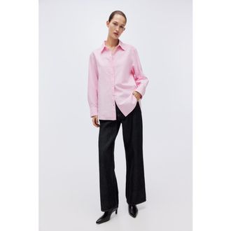 H&M Oxford shirt in Light Pink at Nordstrom, Size Xx-Large