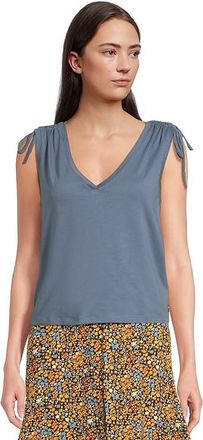 Toad&Co Anza Cinch Tank Top Womens Clothing Pacific Blue : XL, Cotton/Elastane/Lyocell