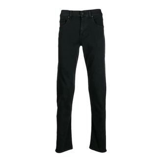 7 For All Mankind Heren, Jeans, Zwart, Maat: W34 Katoen