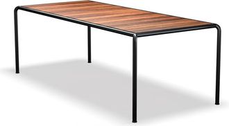 Houe AVANTI Outdoor Esstisch, 222 x 98 cm, Thermo-Esche / schwarz