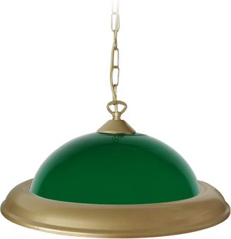 Tosel Suspensi&oacute;n metal oro pantalla vidrio verde