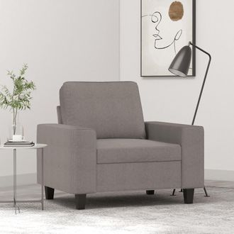 vidaXL Sill&oacute;n De Tela Gris Taup&eacute; 60 Cm Vidaxl