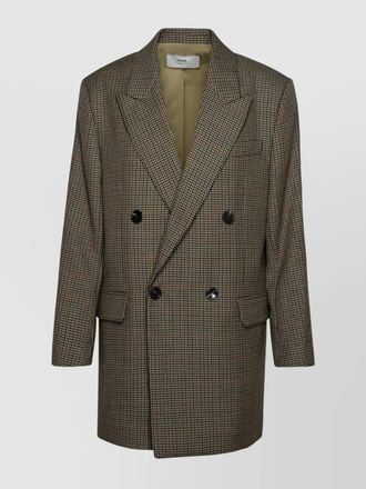 Ami wool jacket houndstooth pattern