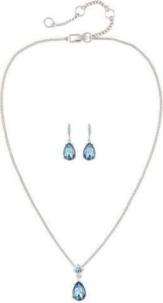 Susan Caplan Vintage Givenchy Sapphire Clip-On Earring and Necklace Set at Nordstrom