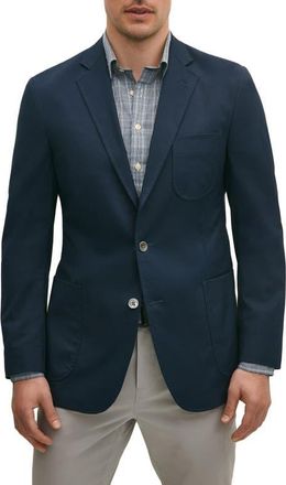 Brooks Brothers Performance Series Navy Stretch Cotton Blend Blazer Jacket in Navy Blazer at Nordstrom, Size Small