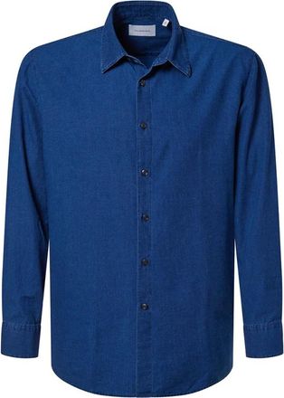 Baldessarini Luke Shirt - Heren - Casual Overhemden - Blauw - M - Overhemden