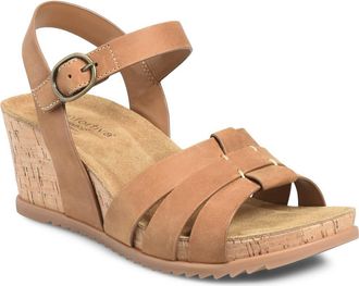 COMFORTIVA Taralyn Wedge Sandal in Almond at Nordstrom, Size 8.5