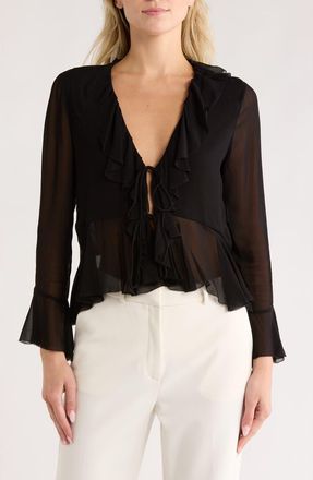 Rails Nicoletta Woven Top in Black at Nordstrom Rack, Size Medium