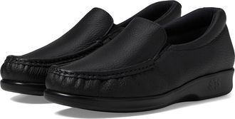 SAS Twin Slip On Comfort Loafer Womens Shoes Black : 10.5 WW - Double Wide (D), Leather