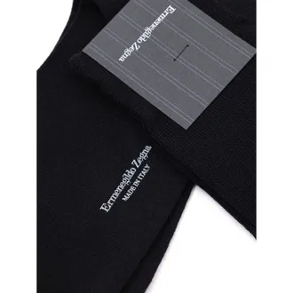 Ermenegildo Zegna Black Wool Socks Clothing