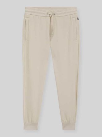 HUGO BOSS Regular Fit Jogpants aus Baumwoll-Mix Modell LAMONT in Beige, Gr&ouml;&szlig;e L