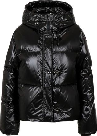 Fay Jassen, Dames, Zwart, L, 3 Hooks + Hood Down Jacket