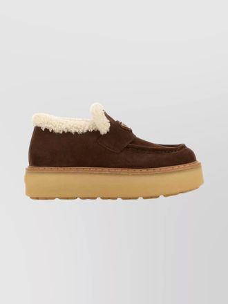 Prada suede slip-on sneakers