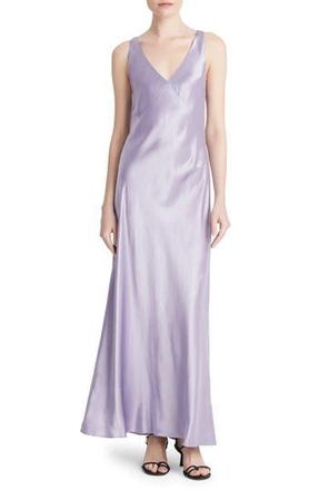 Vince Satin Maxi Slipdress in Wisteria at Nordstrom Rack, Size Medium