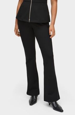 Aligne Edie Flare Leg Stretch Ponte Pants in Black at Nordstrom Rack, Size 10