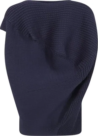 Issey Miyake Dames, Tops, Blauw, Maat: M