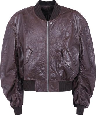 Rick Owens Jacket Padded Leather Secchia Flight