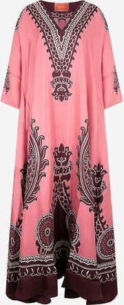 La DoubleJ Seidentwill-Kaftankleid Muumuu Oltrarno Plac&eacute;e