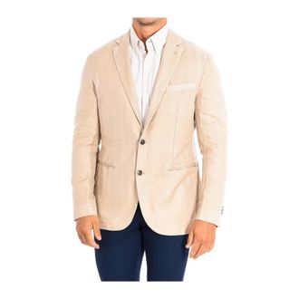 La Martina Jassen, Heren, Beige, L, Katoen, Formal Blazer