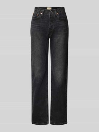 Levi's Straight Fit Jeans mit 5-Pocket-Design in Black, Gr&ouml;&szlig;e 32/32