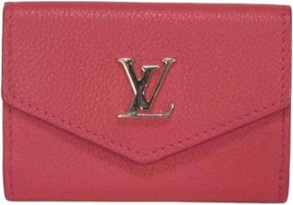 Louis Vuitton Pre-owned Tri-fold Portemonnee - Dames - Vintage Accessoires - Roze - ONE Size - Leer - Vintage