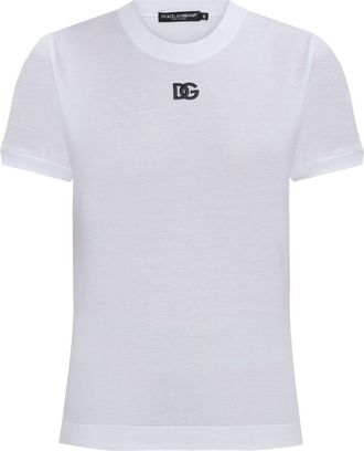 Dolce & Gabbana embroidered-logo T-shirt - White