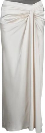 Souvenir Rokken, Dames, Beige, M, Polyester, Gonna Svasata in Satin