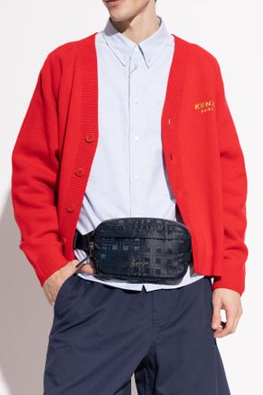 Kenzo Dog Waist Bag Mura, Mens, Black