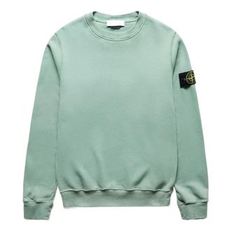 Stone Island Logo Patch Sweatshirt Green 771563020-V0055