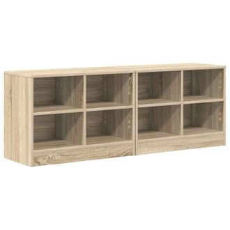 vidaXL Mueble Cama Con Estante 2 Pcs Roble Sonoma 66 X 33 X 48 Cm Vidaxl