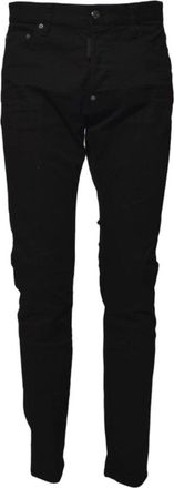 Dsquared2 Slim-Fit Black Jeans With Classic Five-Pocket Design