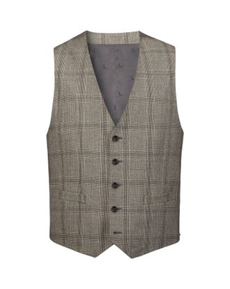 CHARLES TYRWHITT Ultimate Performance Suit Waistcoat - Cappuccino Size w48 by Charles Tyrwhitt
