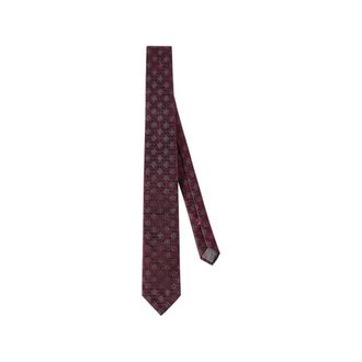 Brunello Cucinelli Silk Chevron Tie - male - Brunello Cucinelli - Ties - Red - ONE SIZE - Accessories