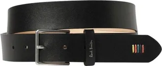 Paul Smith Stitch Artist Stripe Riem - Heren - Accessoires - Zwart - Maat: 85 CM Leer