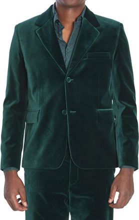Gucci Green Notched Lapel Blazer