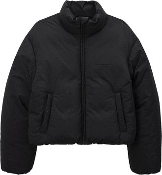 Alexander Wang Classic Puffer Jacket W/ Allover Hotfix