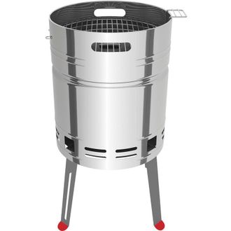 Tramontina Barbecue barile tondo a forma di birra tramontina in acciaio griglia carne pesce bello elegante