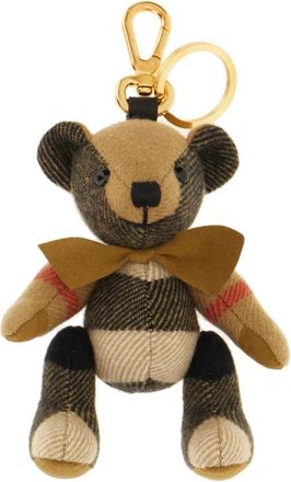 Burberry Thomas Bear Charm - Dames - Sleutelhangers & Tashangers - Beige - ONE Size - Leer - Accessoires