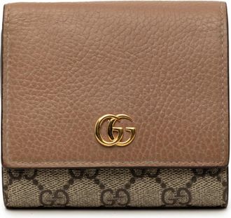 Gucci Beige Pink Gg Supreme Wallet (Bi-Fold) (Pre-Owned)