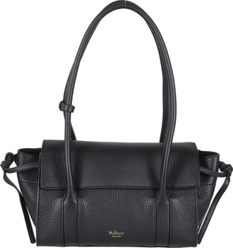 Mulberry Mini Soft Bayswater Bag - Dames - Schoudertassen - Zwart - ONE Size - Leer - Tassen