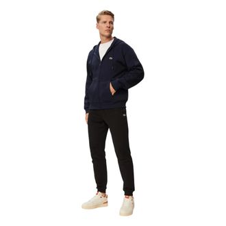 Lacoste Hoodies & sweatvesten, Heren, Blauw, XL, Katoen, Sweatshirt
