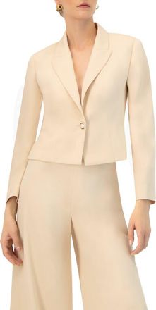 Ivonne Tailored Single-Button Blazer in Sand at Nordstrom, Size 12