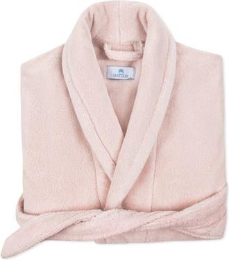 Matouk Milagro Cotton Terry Cloth Robe in Petal at Nordstrom, Size X-Large
