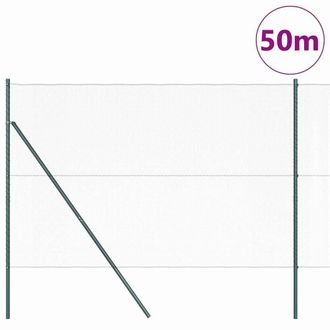 Berkfield Home Hexagon Fence Green 1.5x50 m Steel