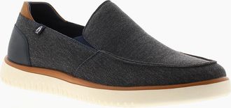 Hush Puppies Mens Hush Puppies Mens Shoes Damon Boat Slip On Canvas Casual Navy UK Size - Blue - Size: 10