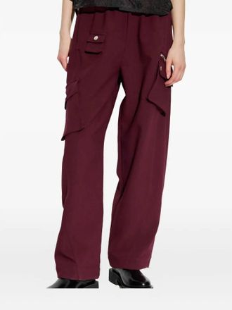 Ganni Twill Suiting Pants In Port Royale