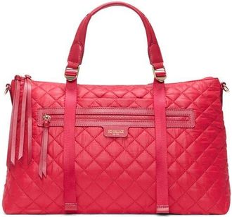 MZ Wallace Medium Park Quilted Nylon Satchel in Apple at Nordstrom