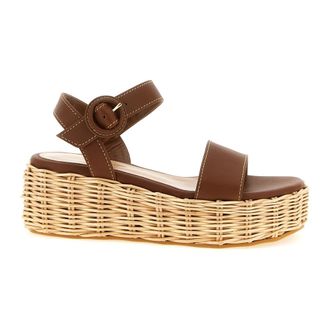 Gianvito Rossi Cestino Wedge Sandals