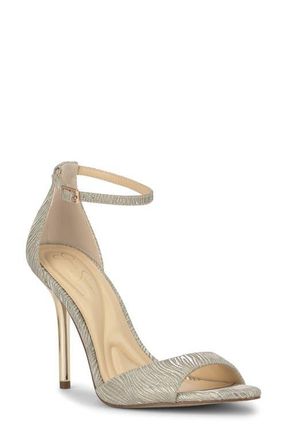 Jessica Simpson Nelira Ankle Strap Sandal in Light Gold at Nordstrom, Size 11